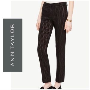 Devin Ankle Pants in Metallic Dot
